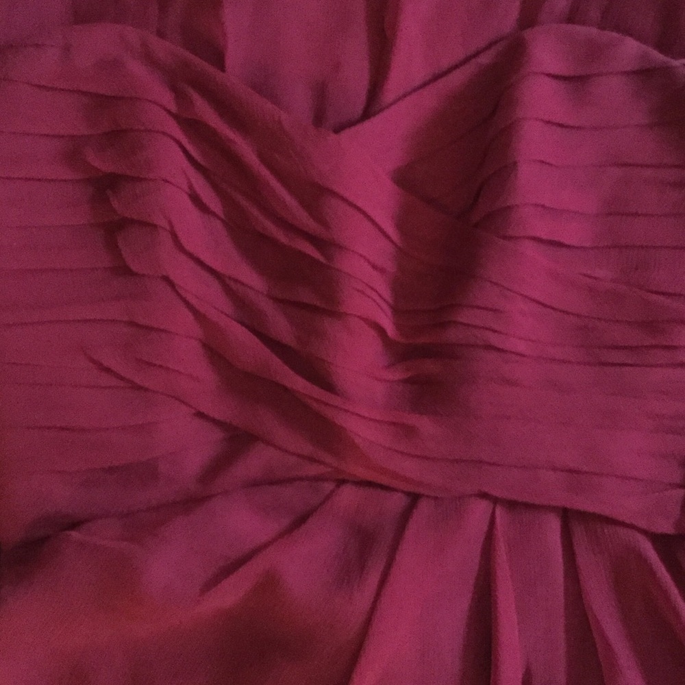 AMSALE 100% Silk G629C LONG BRIDESMAID DRESS New - Picture 2 of 7